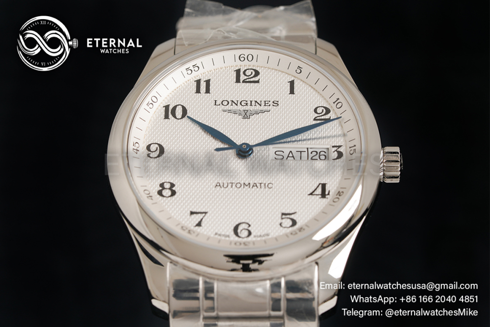 LONGINES - Master Collection DayDate 38.5mm SS/SS White Dial XF A2836