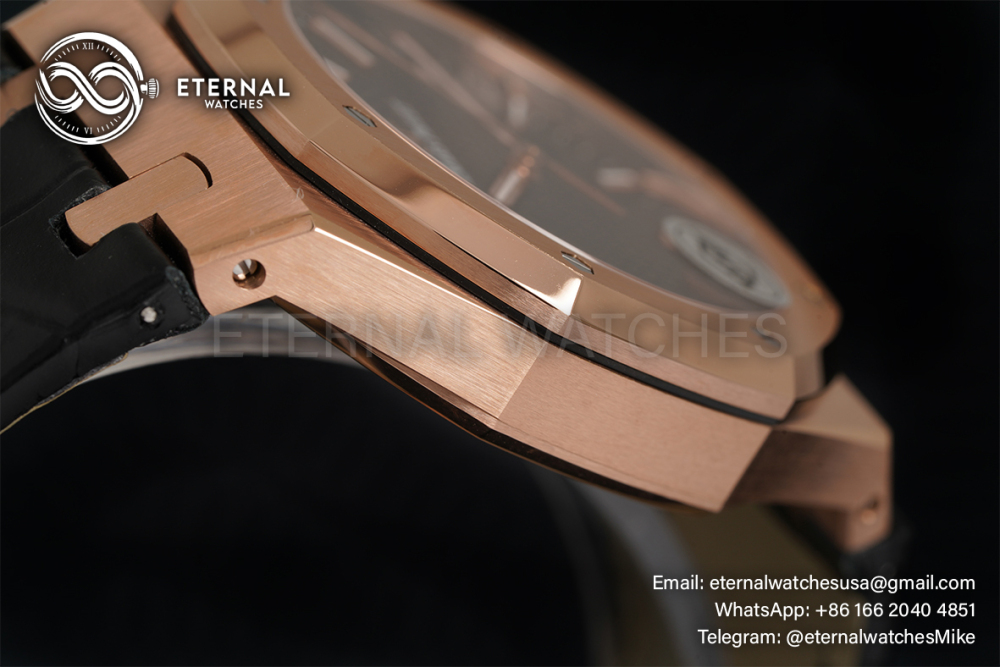 AUDEMARS PIGUET - SUPER CLONE Royal Oak 41mm 15500 RG/LE Black/Stk APSF A4302