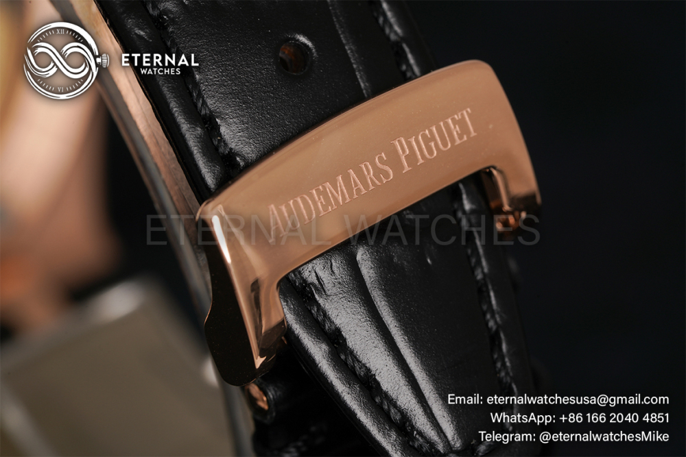 AUDEMARS PIGUET - SUPER CLONE Royal Oak 41mm 15500 RG/LE Black/Stk APSF A4302