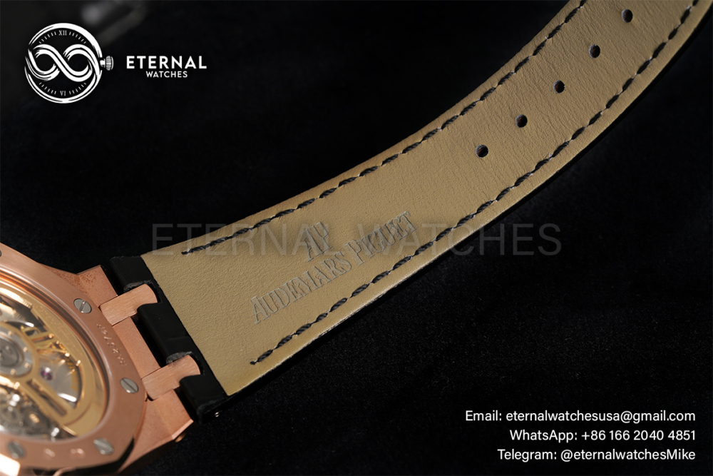 AUDEMARS PIGUET - SUPER CLONE Royal Oak 41mm 15500 RG/LE Black/Stk APSF A4302