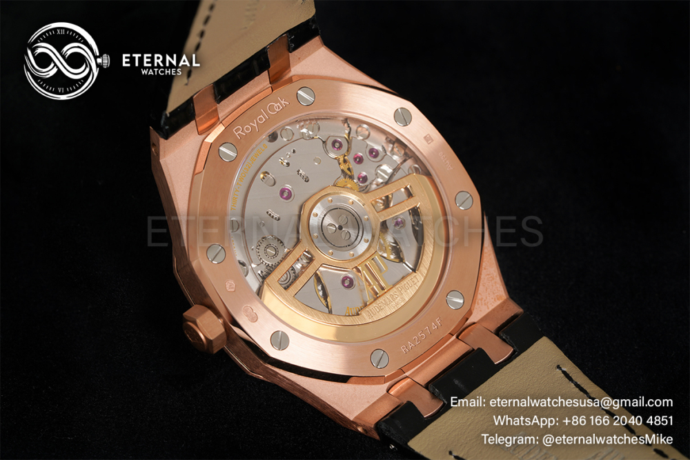 AUDEMARS PIGUET - SUPER CLONE Royal Oak 41mm 15500 RG/LE Black/Stk APSF A4302