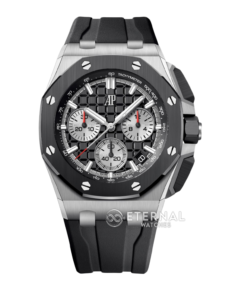 AUDEMARS PIGUET - SUPER CLONE Royal Oak Offshore 26420 43mm SS/LE Black/Wht APSF 4401