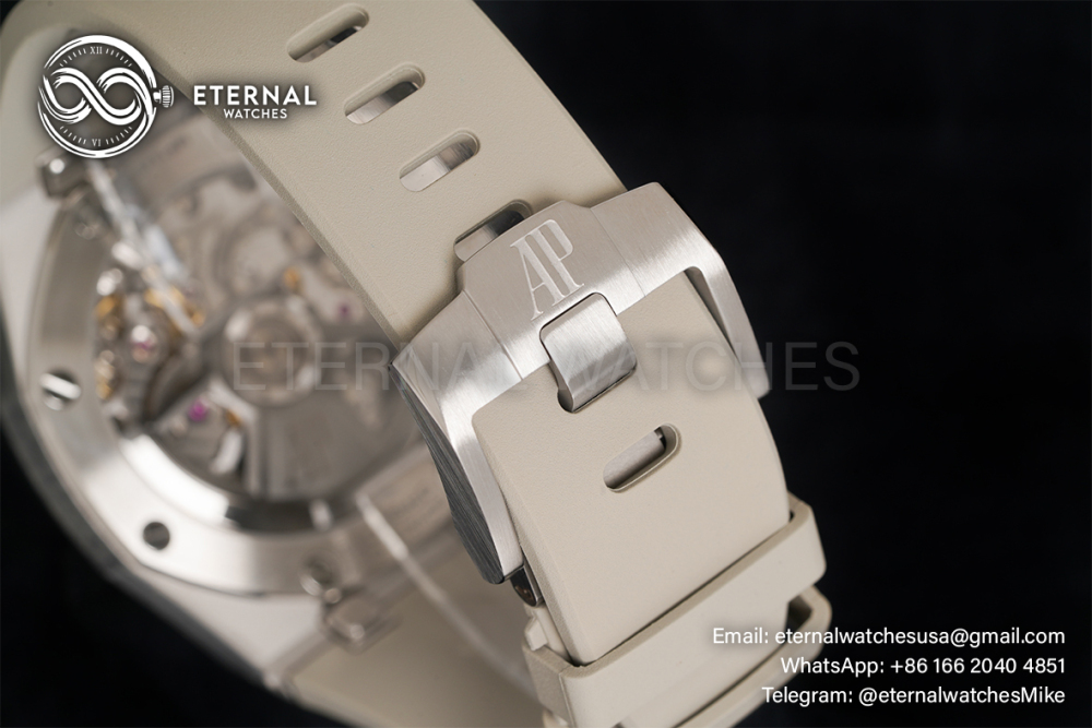 AUDEMARS PIGUET - SUPER CLONE Royal Oak Offshore 26420 43mm SS/RU Light Brown/Wht APSF 4401