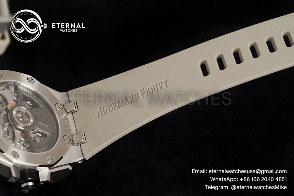 AUDEMARS PIGUET - SUPER CLONE Royal Oak Offshore 26420 43mm SS/RU Light Brown/Wht APSF 4401