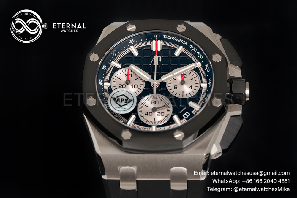 AUDEMARS PIGUET - SUPER CLONE Royal Oak Offshore 26420 43mm SS/LE Black/Wht APSF 4401