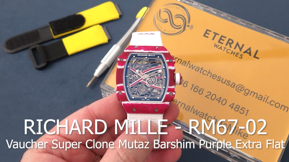 RICHARD MILLE - VAUCHER SUPER CLONE RM67-02 Mutaz Barshim Purple Extra Flat
