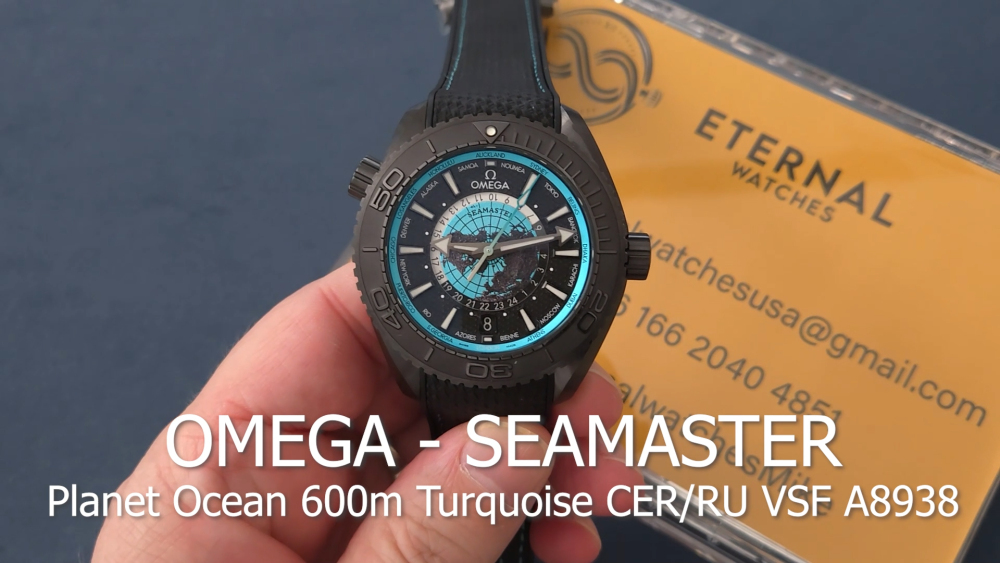 OMEGA - Seamaster Planet Ocean 600m Turquoise CER/RU VSF A8938