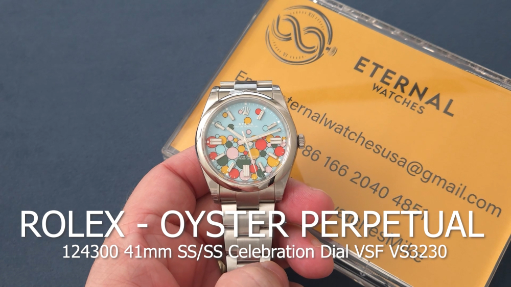 ROLEX - Oyster Perpetual 124300 41mm SS/SS Celebration Dial VSF VS3230