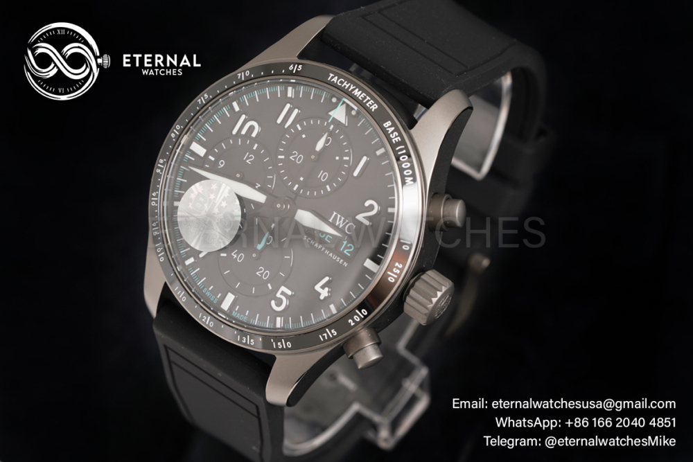 IWC - Pilot's Watch Chronograph 41mm TI/RU Black/Num BLSF A7750