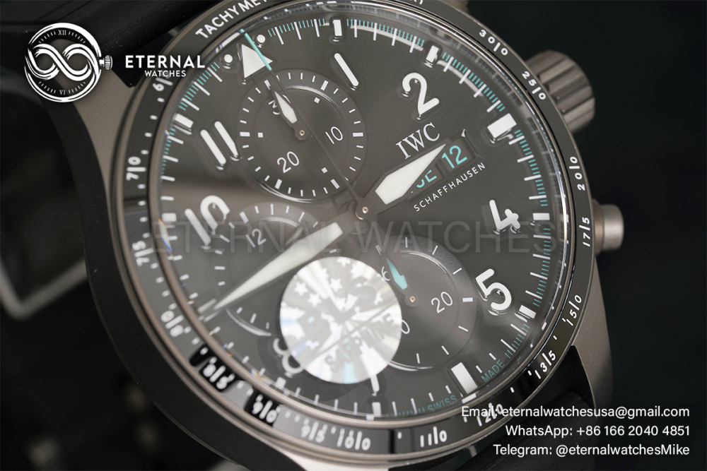 IWC - Pilot's Watch Chronograph 41mm TI/RU Black/Num BLSF A7750