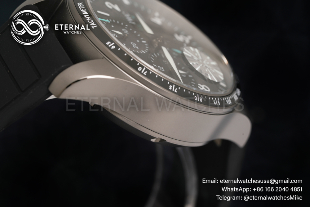 IWC - Pilot's Watch Chronograph 41mm TI/RU Black/Num BLSF A7750