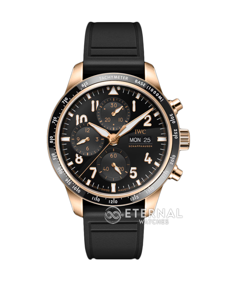IWC - Pilot's Watch Chronograph 41mm RG/RU Black/Num BLSF A7750