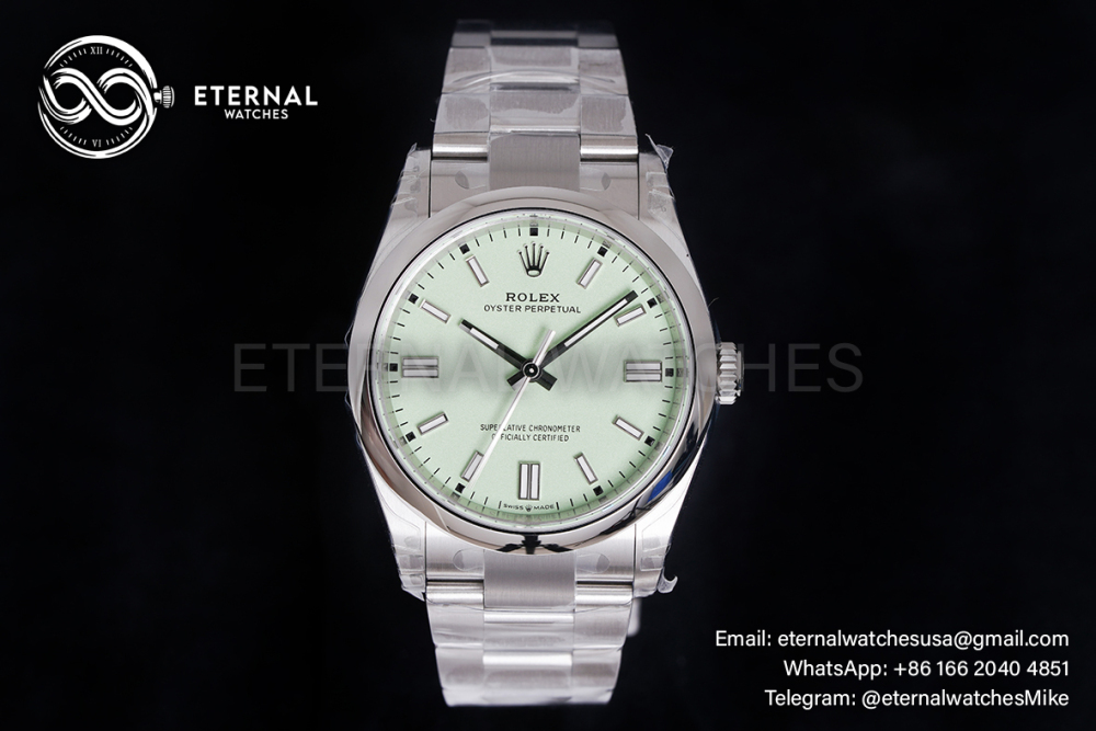 ROLEX - Oyster Perpetual 134300 41mm SS/SS Pistachio Dial VSF VS3230