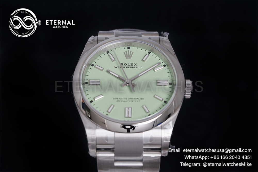 ROLEX - Oyster Perpetual 134300 41mm SS/SS Pistachio Dial VSF VS3230
