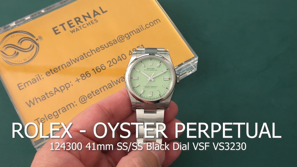 ROLEX - Oyster Perpetual 134300 41mm SS/SS Pistachio Dial VSF VS3230