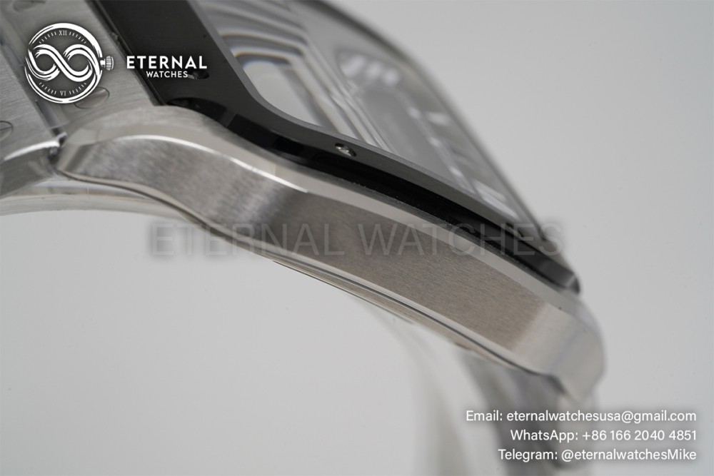 CARTIER - Santos De Cartier Mens XL 40mm SS/SS Gray BVF 9019