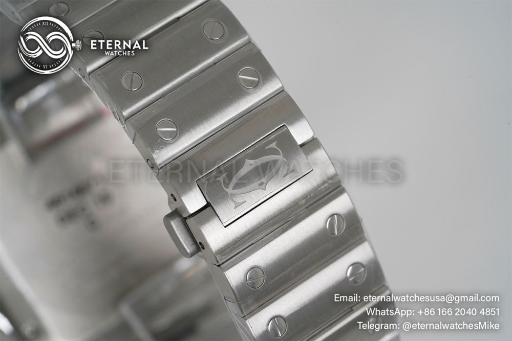 CARTIER - Santos De Cartier Mens XL 40mm SS/SS Gray BVF 9019