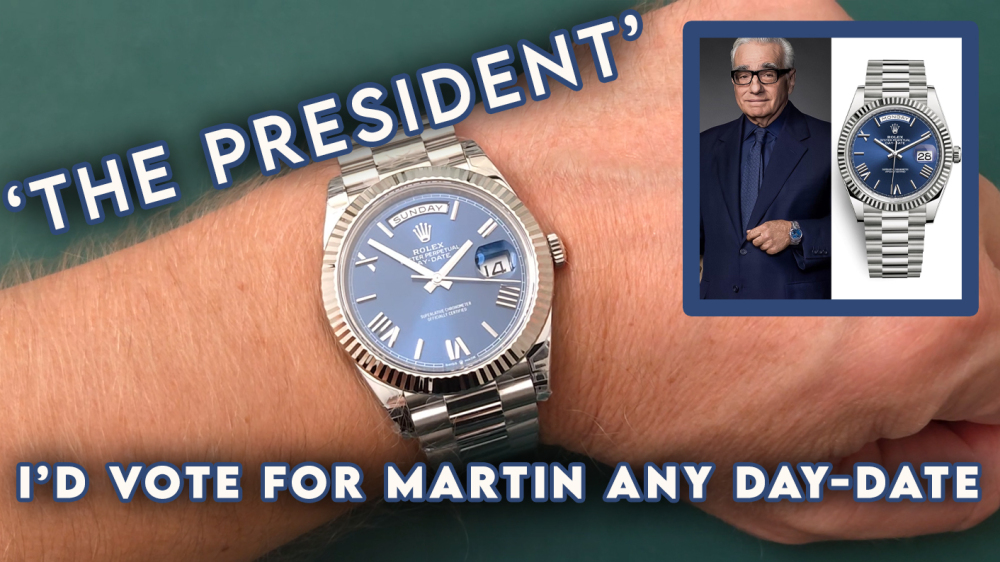 ROLEX - SUPER CLONE Day-Date 228239 40mm SS/SS Blue/Rmn VSF DD3255