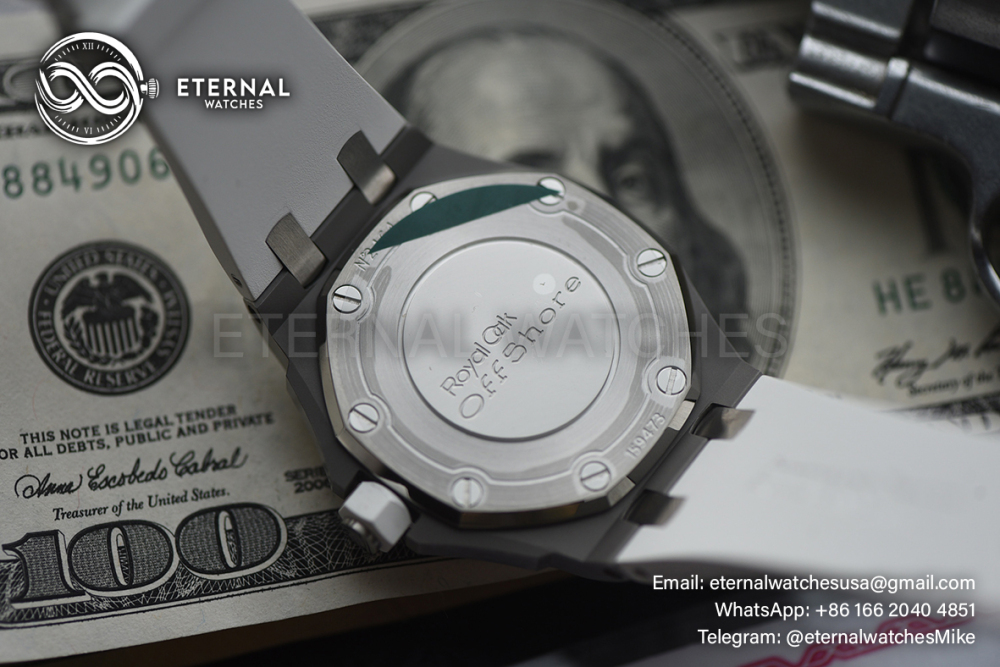 AUDEMARS PIGUET - Royal Oak Offshore 67540 37mm SS/RU Dia/Wht Swiss Quartz