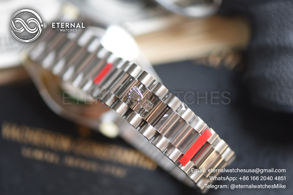 ROLEX - SUPER CLONE Day-Date 228239 40mm SS/SS Blue/Rmn VSF DD3255