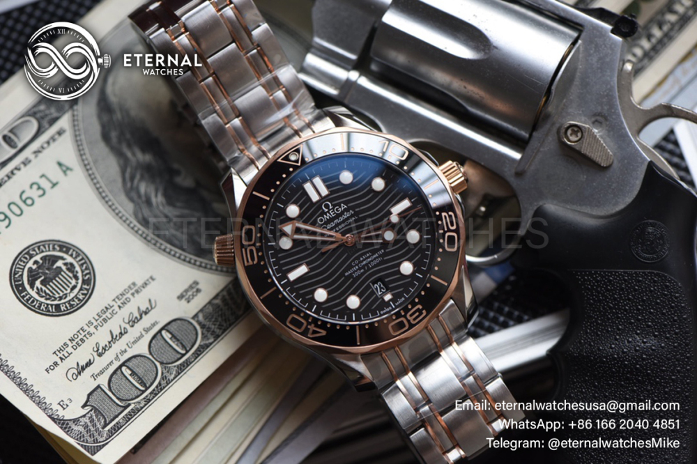 OMEGA - Seamaster 300m RG/SS Black VSF VS8800