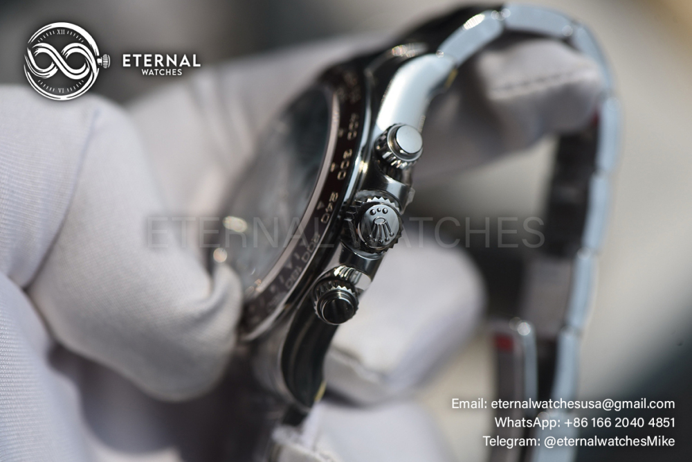ROLEX - SUPER CLONE Daytona 126506 40mm SS/SS Ice-Blue/Stk VSF DD4131 (Weight Adjusted)