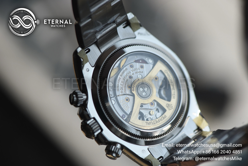 ROLEX - SUPER CLONE Daytona 126506 40mm SS/SS Ice-Blue/Stk VSF DD4131 (Weight Adjusted)