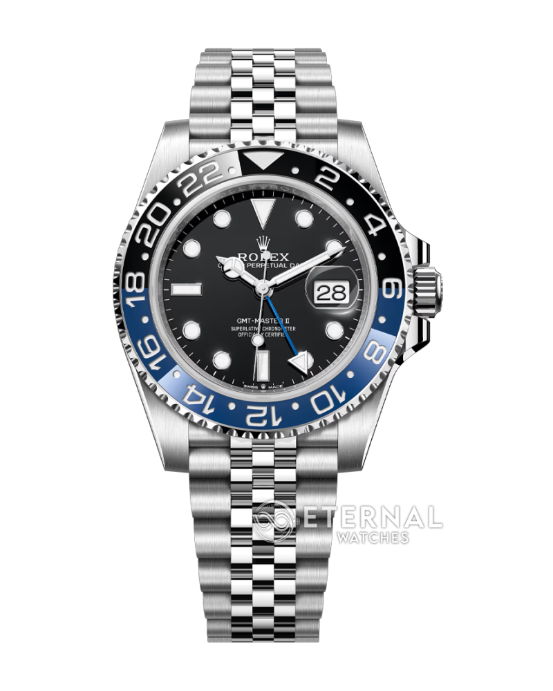 ROLEX - GMT Master II 126710 Batman 40mm Oyster SS/SS Black Dial VSF DD3285