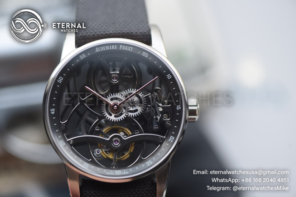 AUDEMARS PIGUET - Code11.59 26600CR 41mm SS/NY Skeleton Dial APSF Tourbillon