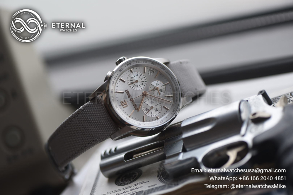 AUDEMARS PIGUET - Code11.59 Chronograph 26393 41mm SS/LE Silver Dial APPF A7750