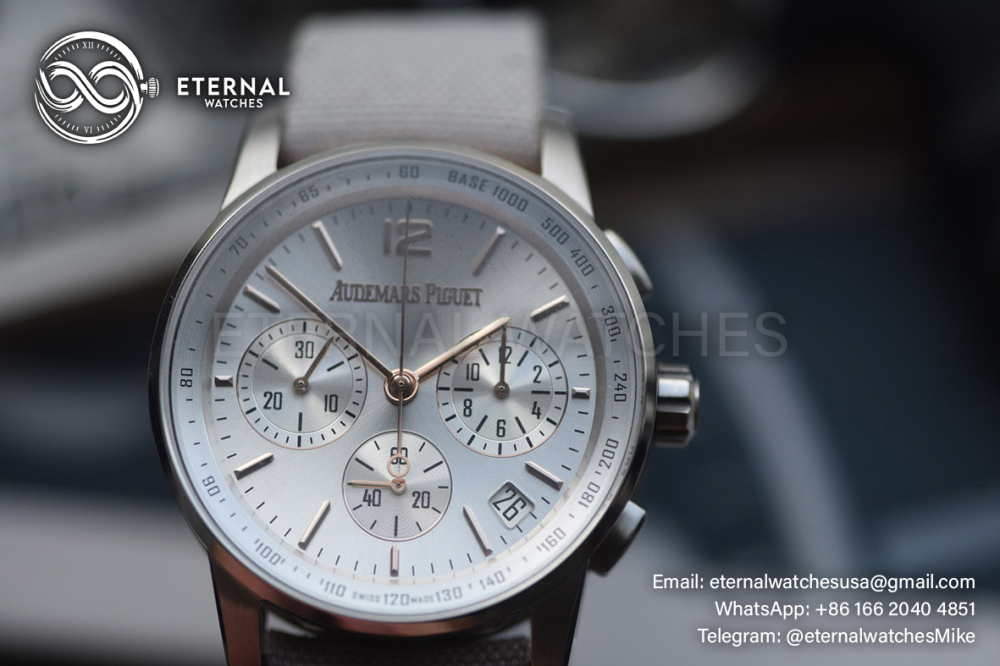 AUDEMARS PIGUET - Code11.59 Chronograph 26393 41mm SS/LE Silver Dial APPF A7750