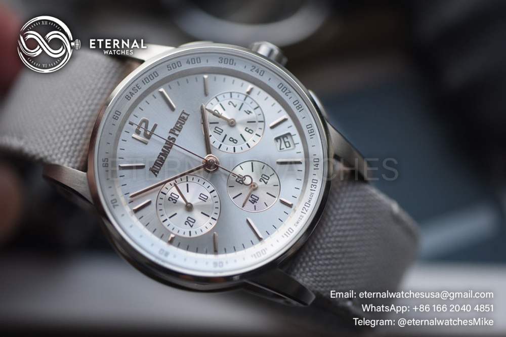 AUDEMARS PIGUET - Code11.59 Chronograph 26393 41mm SS/LE Silver Dial APPF A7750