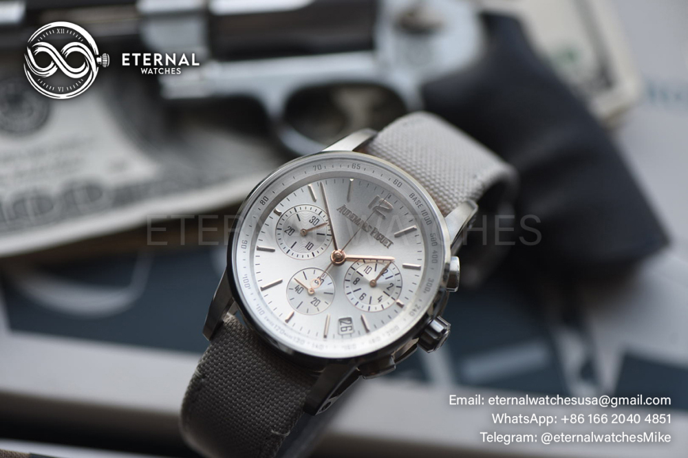 AUDEMARS PIGUET - Code11.59 Chronograph 26393 41mm SS/LE Silver Dial APPF A7750