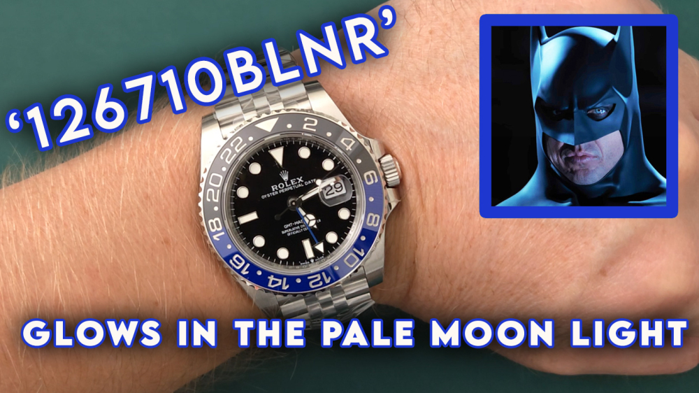 ROLEX - GMT Master II 126710 Batman 40mm Jubilee SS/SS Black Dial VSF DD3285