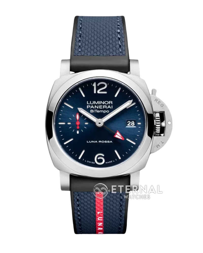 PANERAI - Luminor PAM1404 Bitempo GMT 40mm SS/NY Blue Dial VSF P900