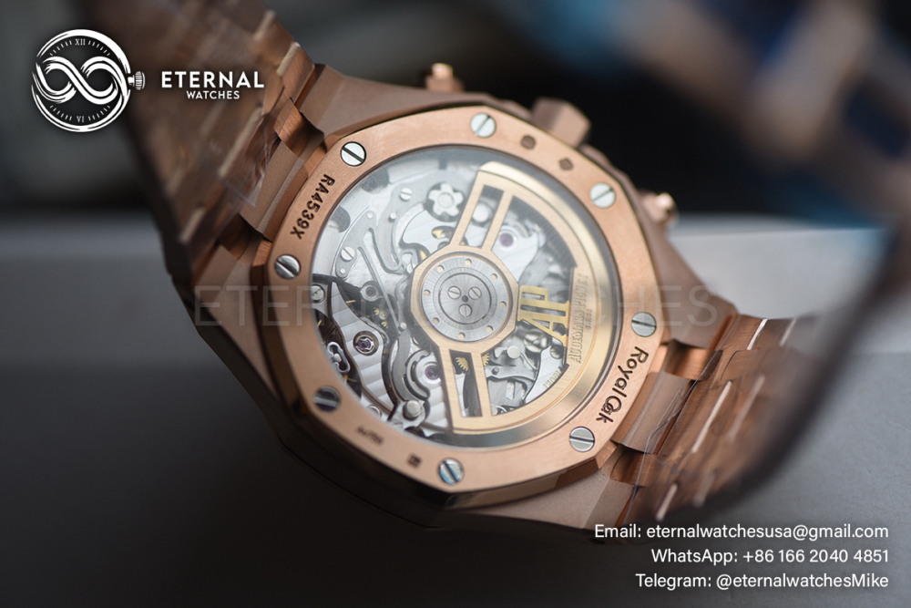 AUDEMARS PIGUET - Royal Oak Chrono 26240OR 41mm RG/RG Blue Dial APS SH4401 (SW Dial)