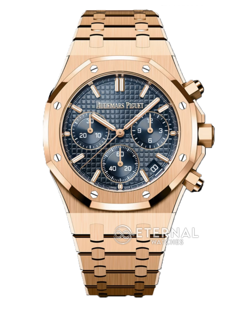 AUDEMARS PIGUET - Royal Oak Chrono 26240OR 41mm RG/RG Blue Dial APS SH4401 (SW Dial)