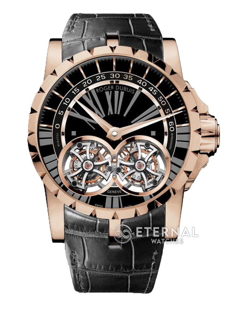 ROGER DUBUIS - Excalibur Double Flying Tourbillon RDDBEX0249 RG/LE Blk BBR