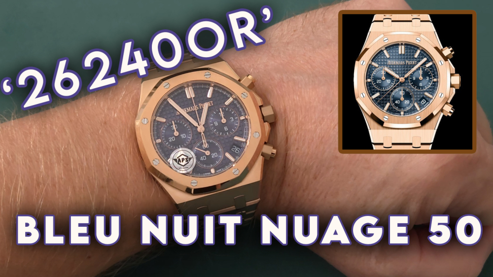 AUDEMARS PIGUET - Royal Oak Chrono 26240OR 41mm RG/RG Blue Dial APS SH4401 (SW Dial)