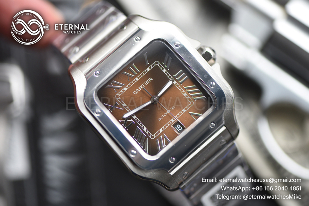CARTIER - Santos De Cartier 40mm XL SS/SS Brown Dial BVF MY9015