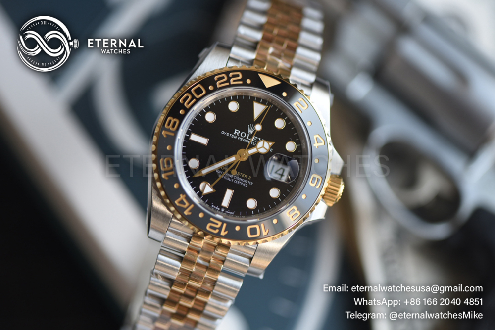ROLEX - GMT Master II 126713GRNR Zombie Jubilee 40mm SS/YG Black Dial VSF DD3285 (Weight Adjusted)