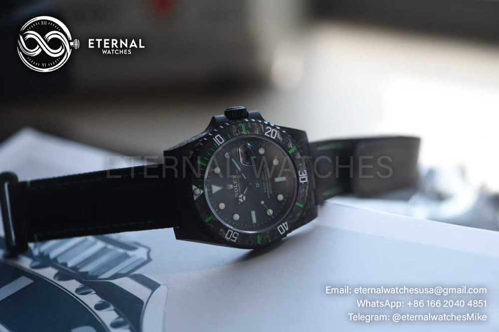 ROLEX - Submariner DIW 40MM Carbon/NY Black/Green VSF VS3135