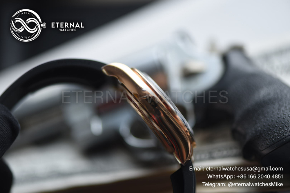 ROLEX - SUPER CLONE Daytona 126515 40mm RG/RU Black/Dia VSF V2 DD4131 (Weight Adjusted)