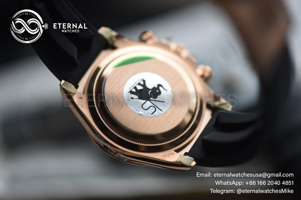 ROLEX - SUPER CLONE Daytona 126515 40mm RG/RU Black/Dia VSF V2 DD4131 (Weight Adjusted)