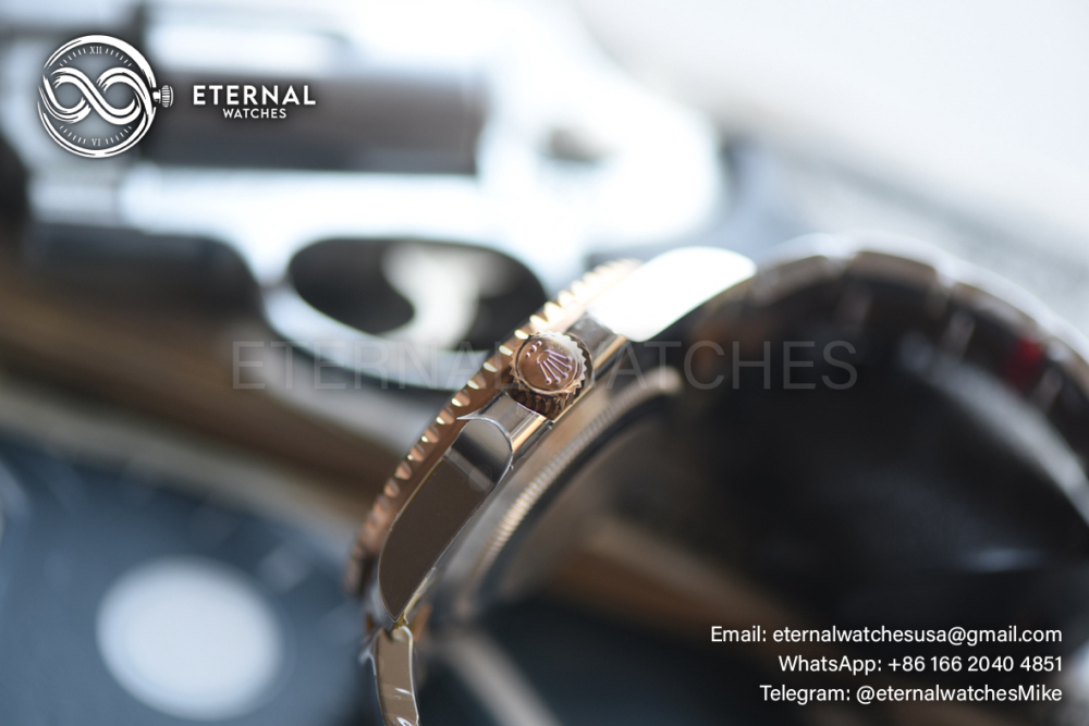 ROLEX - SUPER CLONE GMT Master II 126711CHNR Root Beer Oyster 40mm SS/RG Black Dial VSF DD3285 (Weight Adjusted)