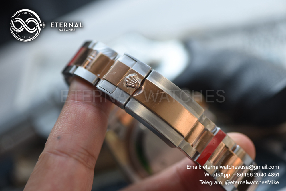 ROLEX - SUPER CLONE GMT Master II 126711CHNR Root Beer Oyster 40mm SS/RG Black Dial VSF DD3285 (Weight Adjusted)