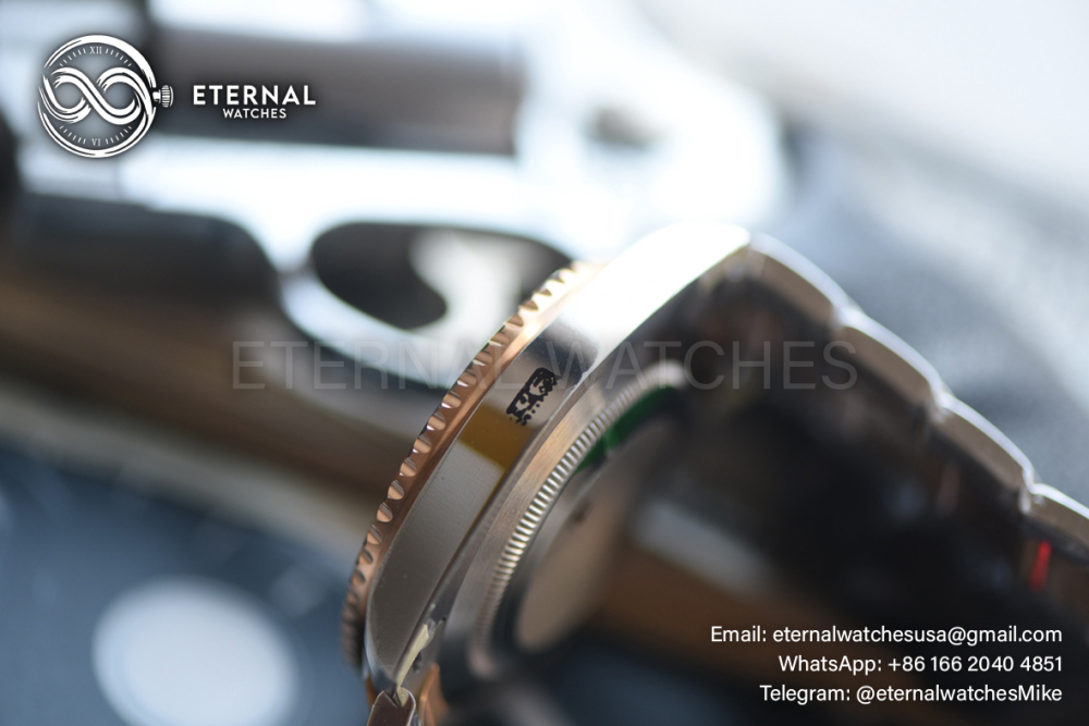 ROLEX - SUPER CLONE GMT Master II 126711CHNR Root Beer Oyster 40mm SS/RG Black Dial VSF DD3285 (Weight Adjusted)