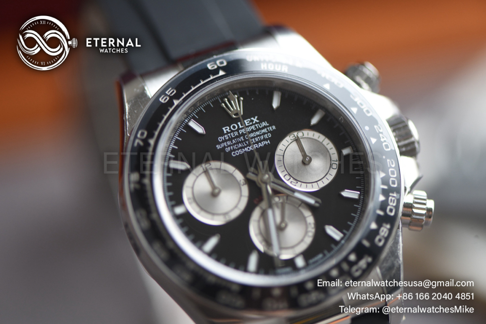 ROLEX - Daytona 126519 40mm SS/RU Black/Stk VSF V2 DD4131(Weight Adjusted)