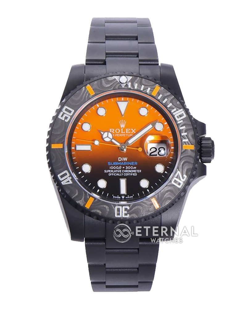 ROLEX - Submariner DIW 40mm 904L DLC/DLC Org/Blk Dial VSF VS3135