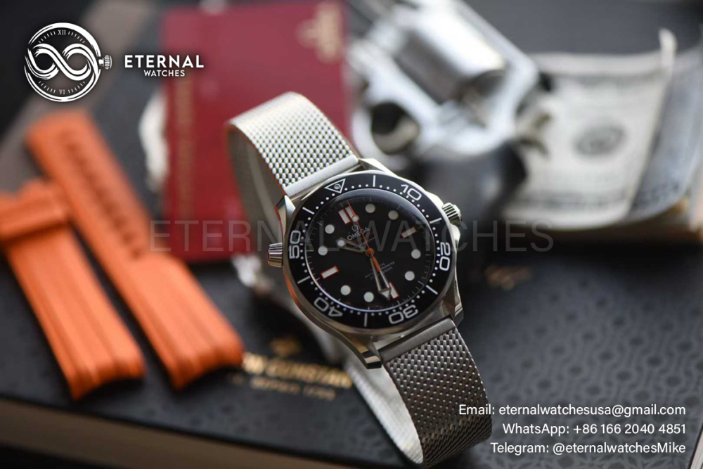 OMEGA - SUPER CLONE Seamaster 300m 42mm 2025 SS/SS Black Dial VSF VS8806